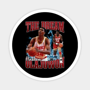 Hakeem Olajuwon The Dream Basketball Legend Signature Vintage Retro 80s 90s Bootleg Rap Style Magnet